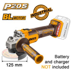SOLO ΓΩΝΙΑΚΟΣ ΤΡΟΧΟΣ 125mm BL MOTOR 20V